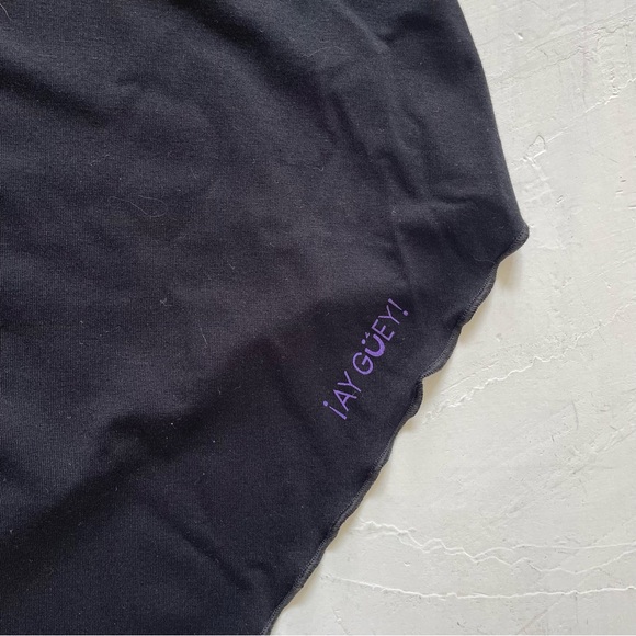 Ay Guey Historia Beaded Mexico Woman Graphic Asymmetric Hem TShirt 4XL RARE NWT - Picture 8 of 8